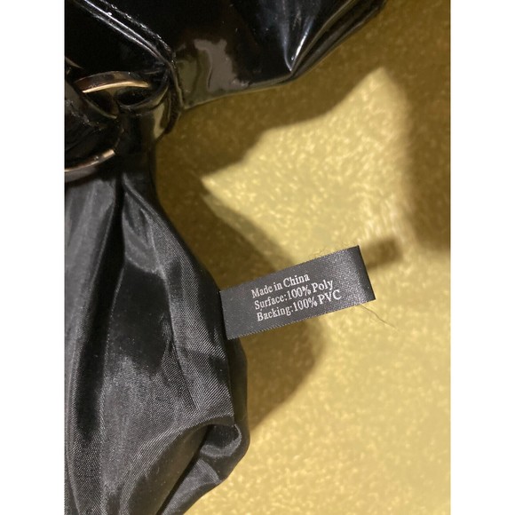 Vintage 90s Versace Parums Nylon & Patent Shoulder Bag - Picture 9 of 11